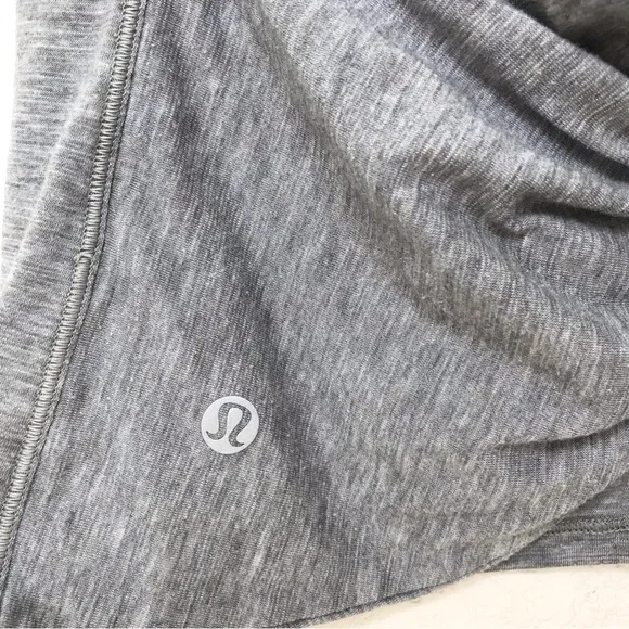 LULULEMON Twist Back Tee Heathered Core Medium Gray - Picture 10 of 10